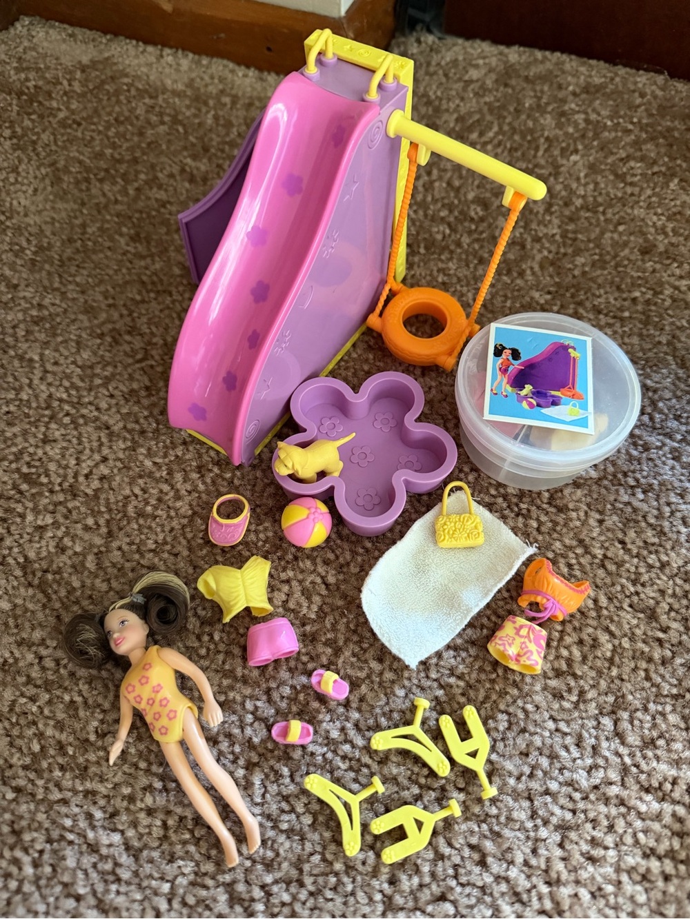 Vintage Polly Pocket - Super Slide with Lila - COMPLETE SET!
